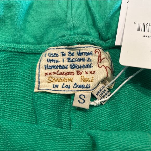 NWT Free People x Sandrine Rose Green Drawstring Sweatpants, Women's Small - Picture 6 of 7